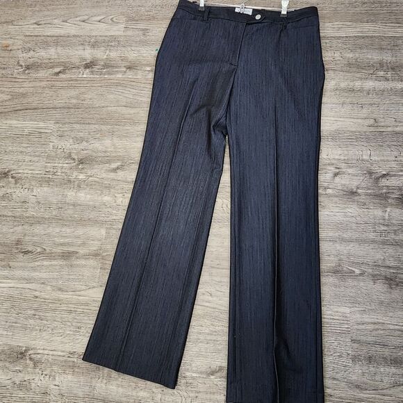 Carmen Marc Valvo Dress Trousers Charcoal Size 10 Office Career - Picture 1 of 12